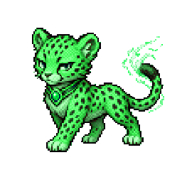 チーター(グリーン)のキャラクター