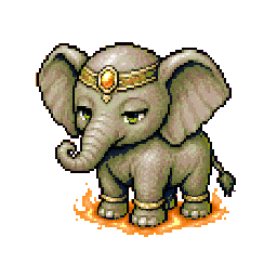 ゾウ(ゴールド)のキャラクター