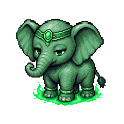 ゾウ(グリーン)のキャラクター